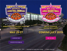Tablet Screenshot of midwestbasketballshowcase.com